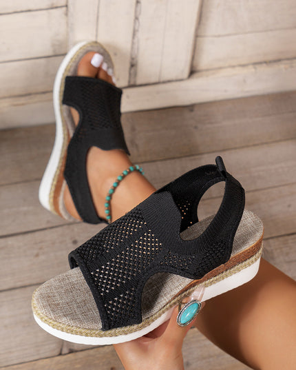 Libiyi Women's Flyknit Peep-toe Sandals - Libiyi