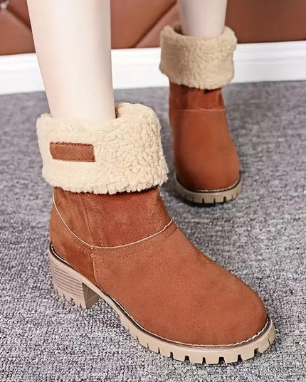 Libiyi seniors' chunky heel winter boots - Libiyi