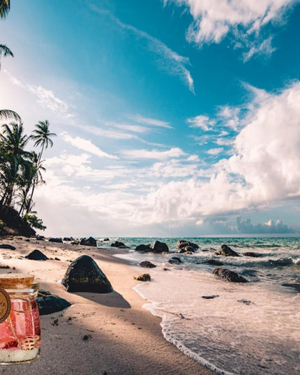 Ocean Theme Blue Purple Pink Gel Candle - Libiyi