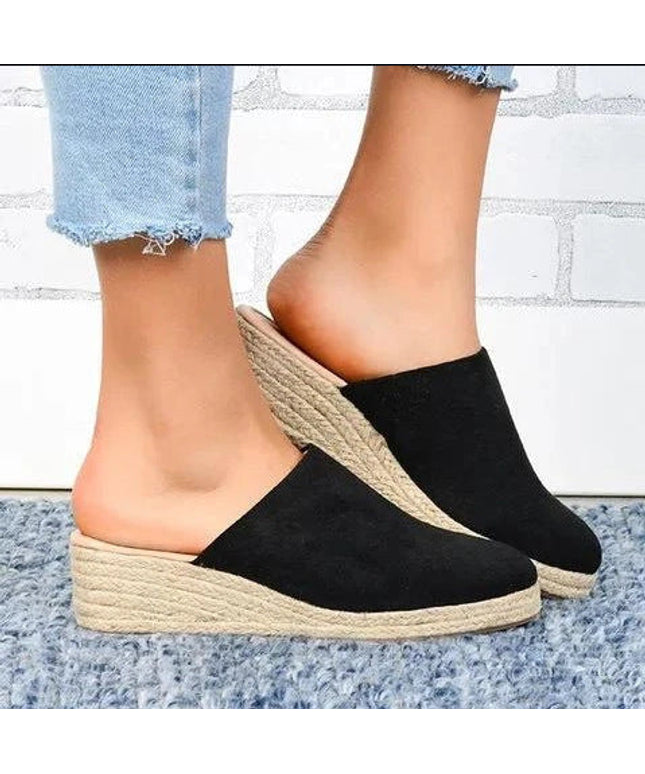 Women's large size thick bottom casual slippers - Libiyi