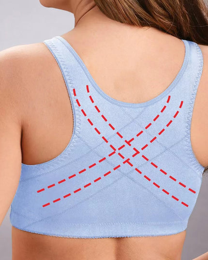 Front Hook, Stretch Lace, Posture Correction – One Piece Bra - Keilini