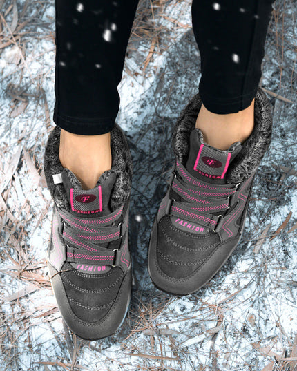 Autumn and winter non-slip warm and comfortable high-top casual cotton shoes—Unisex - Keillini