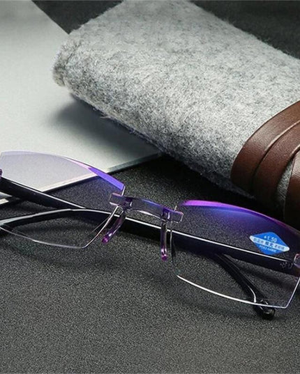 Sapphire High Hardness Anti Blue Light Intelligent Dual Focus Reading Glasses - Libiyi