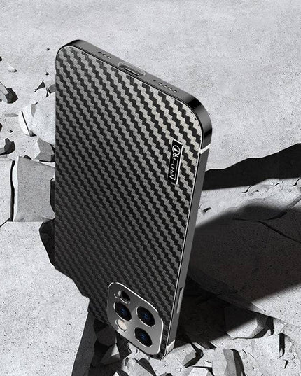 Stainless Steel Carbon Fiber Case For iPhone - Libiyi