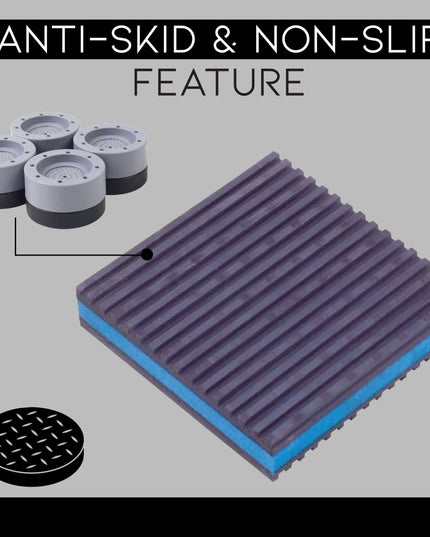 Shock And Noise Cancelling Washing Machine Support - Libiyi