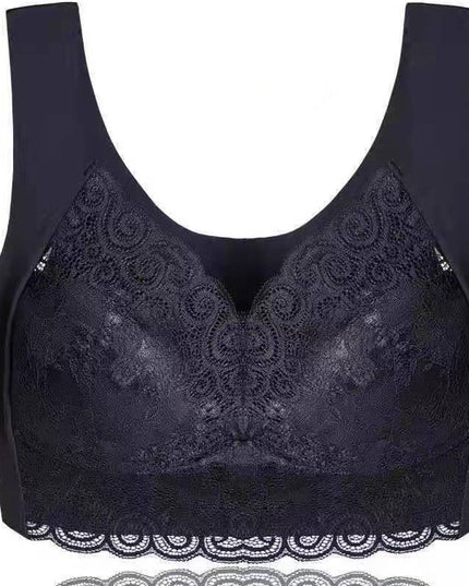 Push up beautiful back no steel ring lace underwear - Libiyi