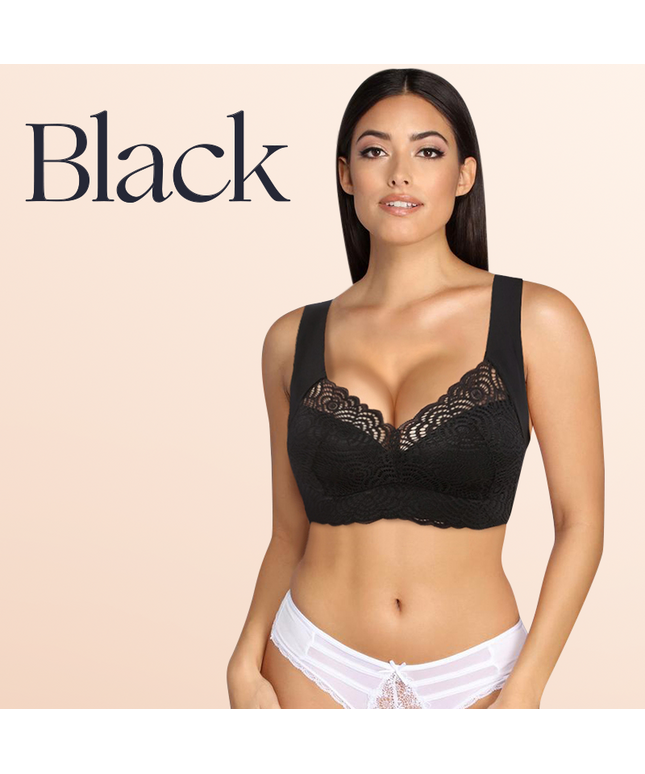 EXTRA LIFT - Ultimate Lift Stretch Full-Figure Seamless Lace Cut-Out Bra - Libiyi