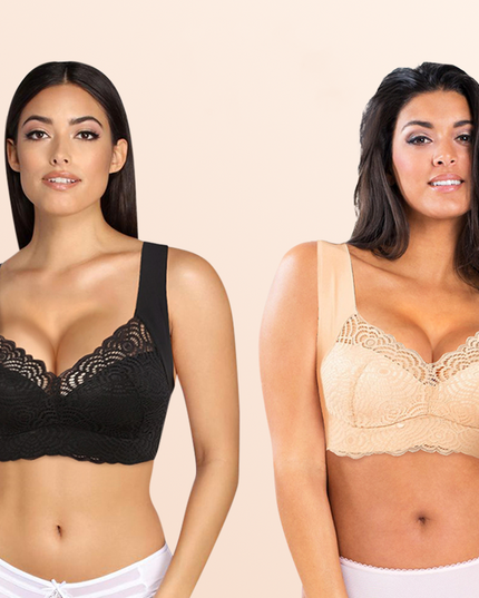 EXTRA LIFT - Ultimate Lift Stretch Full-Figure Seamless Lace Cut-Out Bra - Libiyi