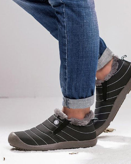 Large Size Waterproof Warm Cotton Snow Boots Lovers Shoes - RoseNova