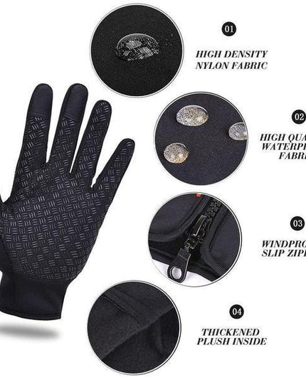 Heat-Retaining Waterproof Touchscreen Gloves - Keillini