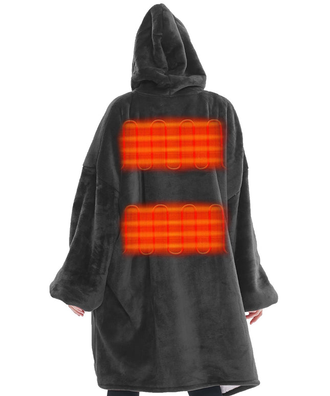 Heated Wearable Blanket Hoodie with Battery Pack - Keillini