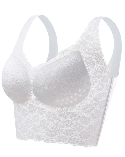 Women Seamless Lace Underwear Large Bralette Breathable Padded Wire Free Bras - Libiyi