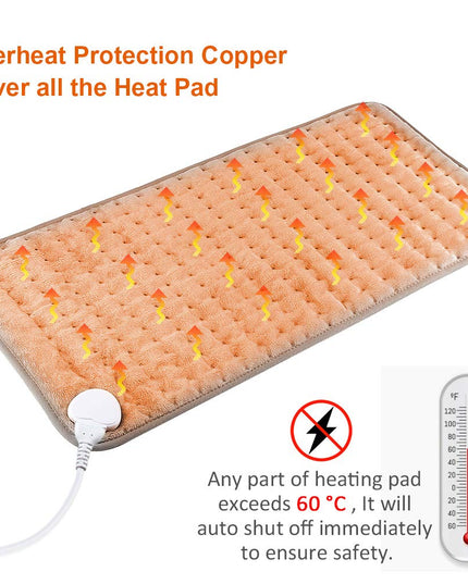 Electric Heating Pads, Heated Pad for Back Pain Muscle Pain Relieve - Keillini