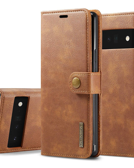 2-in-1 Detachable Leather Wallet Case For Google Pixel 6 Pro - Libiyi