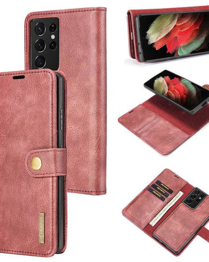 Samsung Galaxy S21 Ultra Magnetic 2-in-1 Detachable Leather Wallet Case - Libiyi