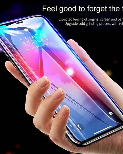 2 PACK-0.3mm Full Coverage Tempered Glass Screen Protector For iPhone - Libiyi
