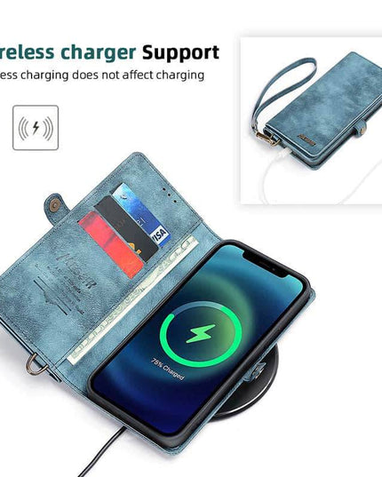 Cardholder Wrist Leather Phone Case for iPhone - Libiyi