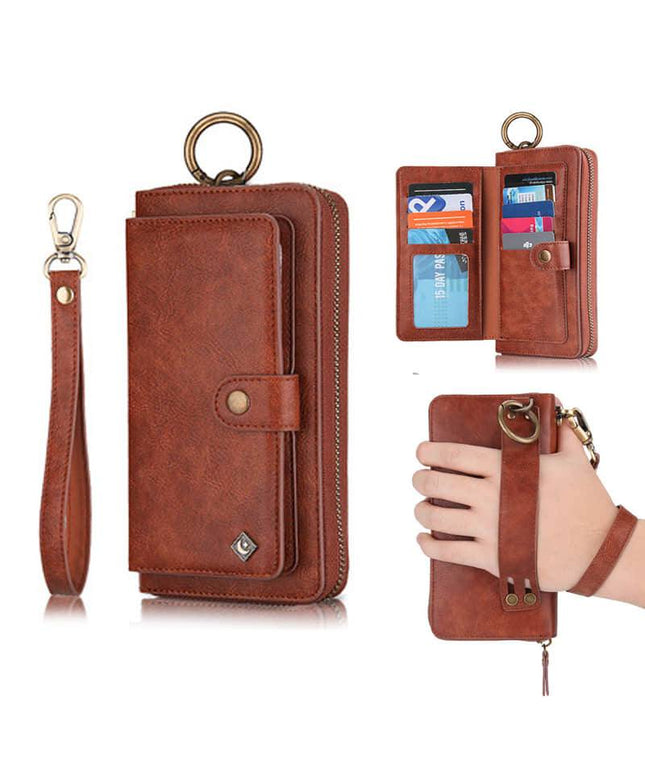 Leather Detachable Magnetic Wallet Case For Galaxy - Libiyi