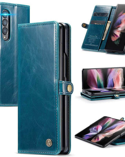 Luxury Flip Leather Card Slots Phone Case for Galaxy Z Fold 3 5G - Libiyi