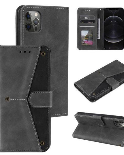 2021 Splicing Leather Retro Protective Wallet Case For iPhone - Libiyi