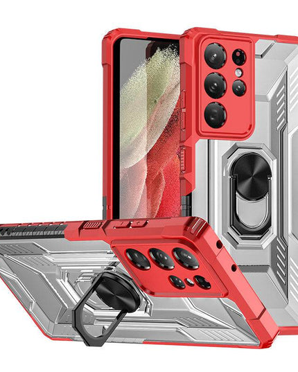 Magnetic Metal Finger Ring Holder Armor Case For Samsung S21 ULTRA 5G - Libiyi