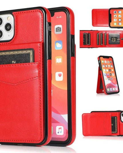 Classic 6 Card Slots Wallet Phone Case For iPhone - Libiyi