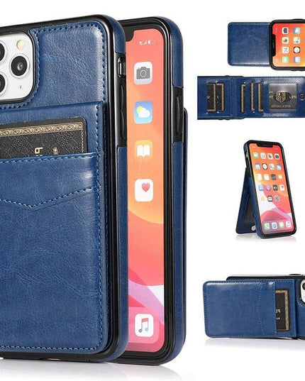 Classic 6 Card Slots Wallet Phone Case For iPhone - Libiyi