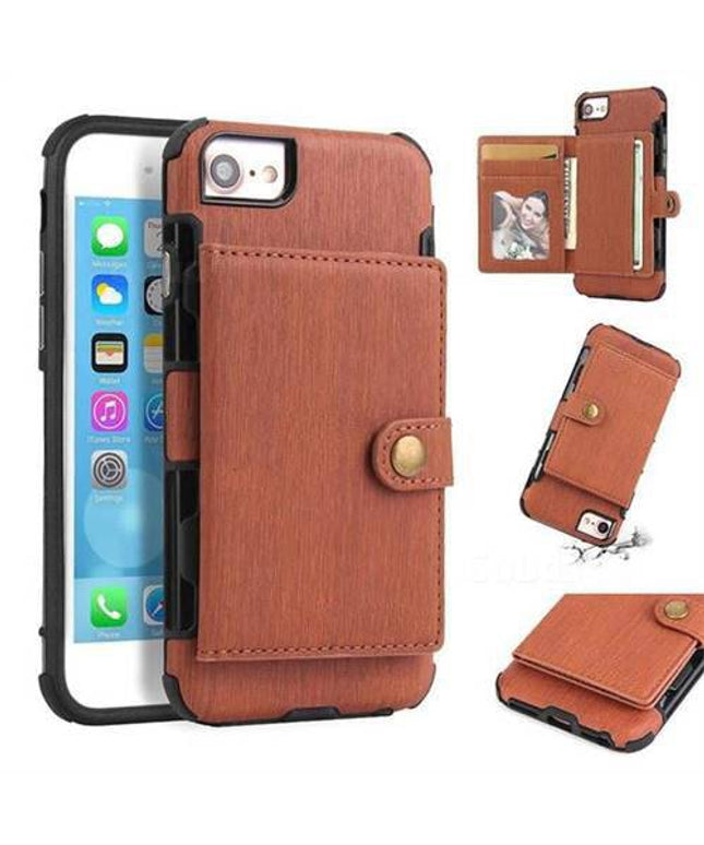 Security Copper Button Protective Case For iPhone 7/8 - Libiyi