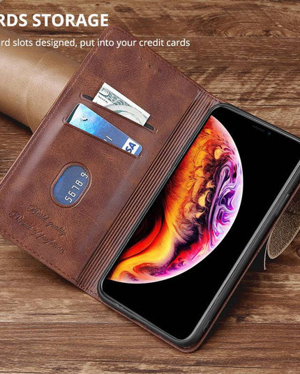 TPU + PU Leather Phone Cover Case for Samsung A10E - Libiyi