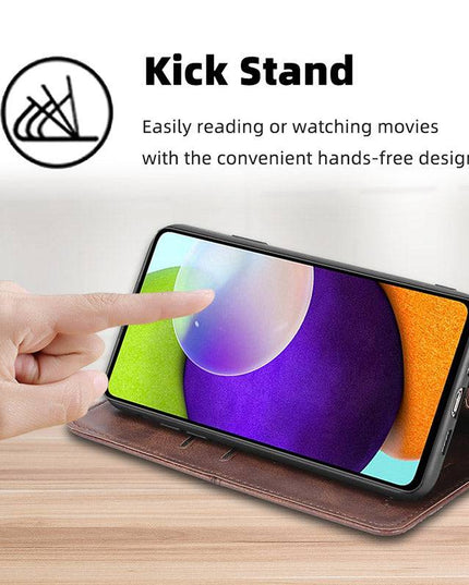 Leather Flip Wallet Cover for Samsung A52 - Libiyi