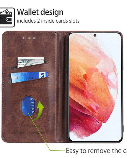 Leather Flip Wallet Cover for Samsung S21 Series - Libiyi