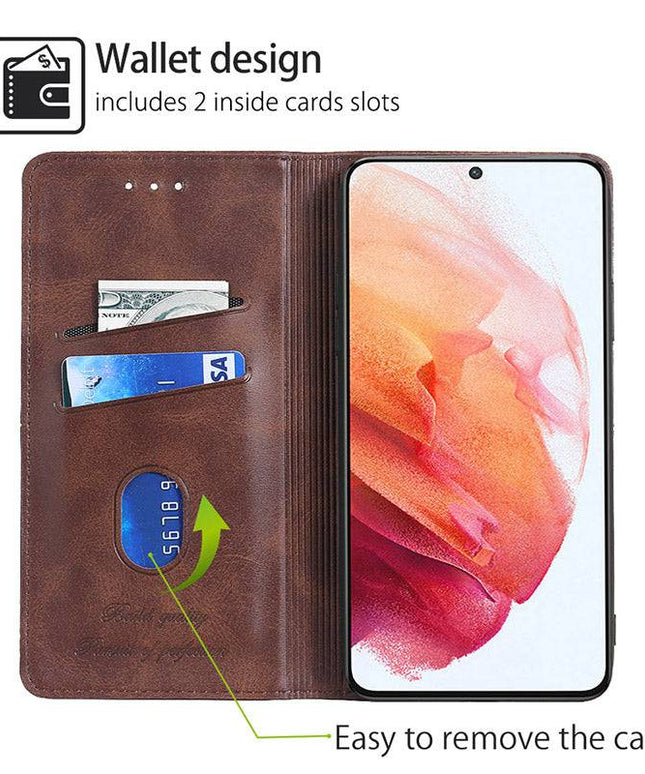 Leather Flip Wallet Cover for Samsung S21 Series - Libiyi