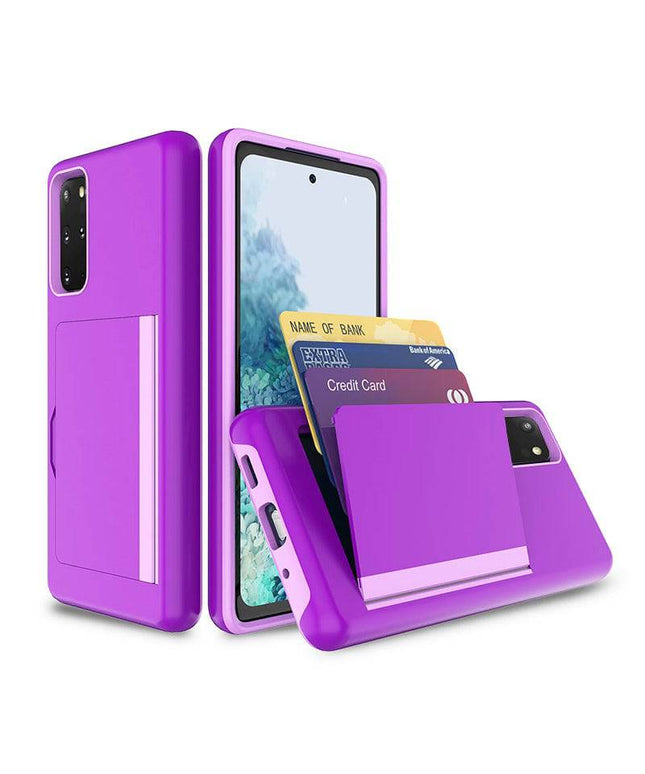 Armor Protective Card Holder Case for Samsung S20 Plus With 2-Pack Screen Protectors - Libiyi