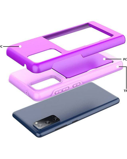 Armor Protective Card Holder Case for Samsung S20 With 2-Pack Screen Protectors - Libiyi