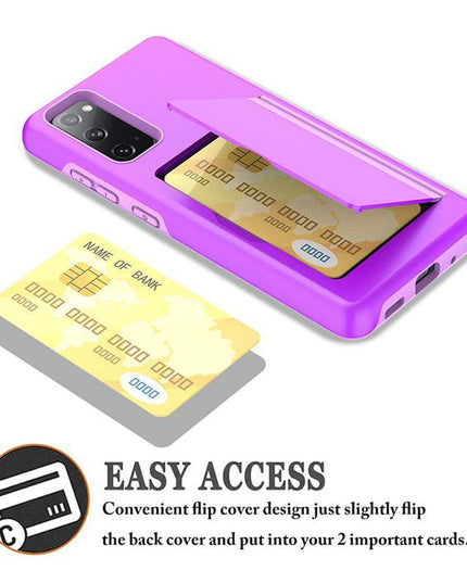 Armor Protective Card Holder Case for Samsung S20 With 2-Pack Screen Protectors - Libiyi