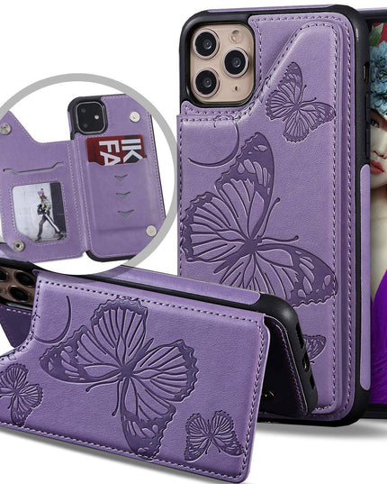 New Luxury Embossing Wallet Cover For iPhone 11 Pro-Fast Delivery - Libiyi