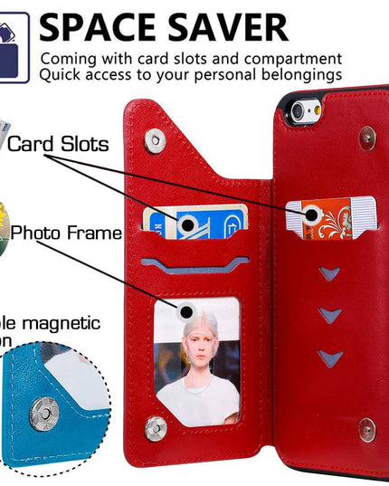 New Luxury Embossing Wallet Cover For iPhone 6/6S-Fast Delivery - Libiyi