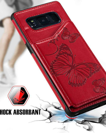 New Luxury Embossing Wallet Cover For SAMSUNG  S8 Plus-Fast Delivery - Libiyi