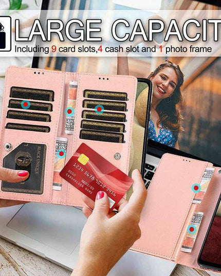 Bling Wallet Case with Wrist Strap for Samsung A12 - Libiyi