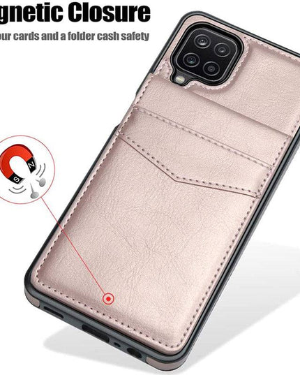 Dual Layer Lightweight Leather Wallet Case for Samsung Galaxy A12 - Libiyi