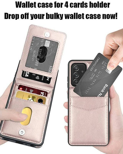 Dual Layer Lightweight Leather Wallet Case for Samsung Galaxy A52 - Libiyi