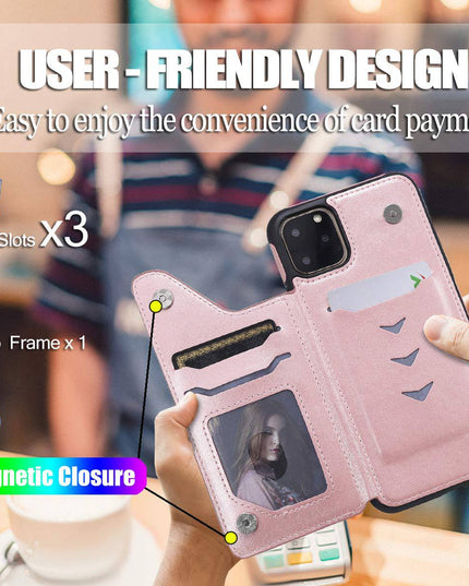 New Luxury Embossing Wallet Cover For iPhone 11Pro Max-Fast Delivery - Libiyi