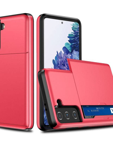 Rigide Flashy Porte-cartes Case For Samsung Galaxy S21(5G) - Libiyi