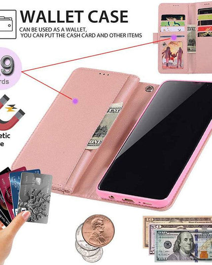 Bling Wallet Case with Wrist Strap for iPhone 12 Series - Libiyi