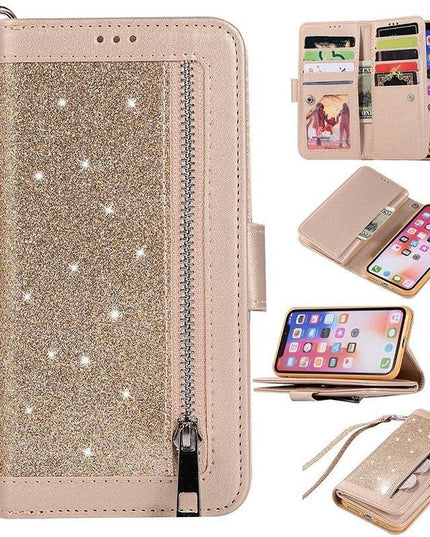 Bling Wallet Case with Wrist Strap for iPhone 12 Series - Libiyi