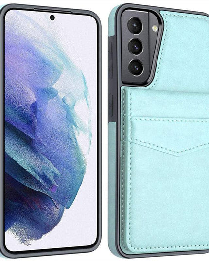 Dual Layer Lightweight Leather Wallet Case for Samsung Galaxy S21 - Libiyi