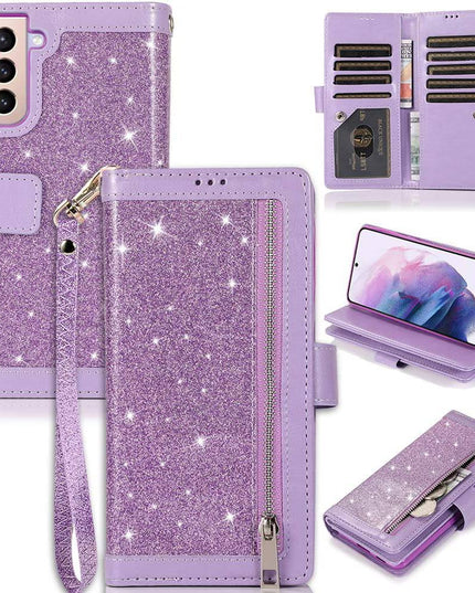 Bling Wallet Leather Case for Samsung S21 Plus - Libiyi