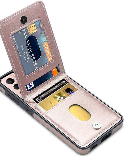 Dual Layer Lightweight Leather Wallet Case for Samsung Galaxy S21 Plus - Libiyi