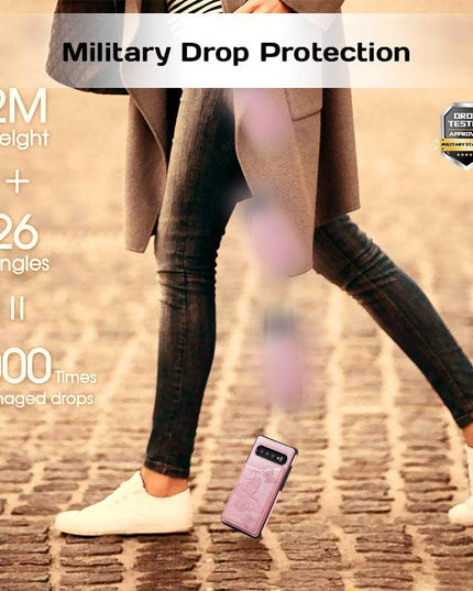 Luxury Embossing Wallet Cover For SAMSUNG S10 Plus - Libiyi