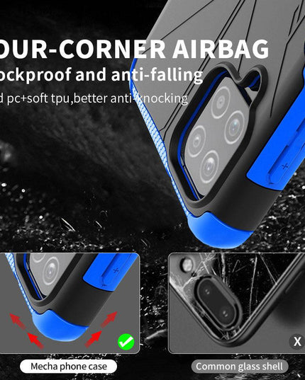 Robot 3 in 1 Heavy Duty Defender Case For Samsung A12 - Libiyi